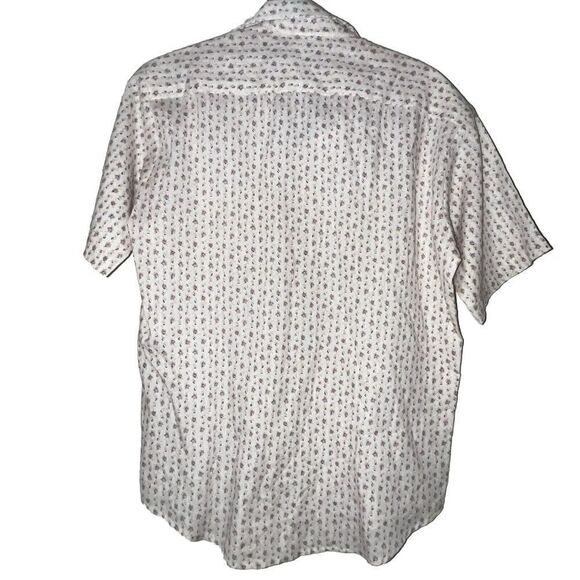 Girl’s Vintage Shirt Sz 12 Little Flowers Pointed Collar Button Down SS Spring - Picture 5 of 9